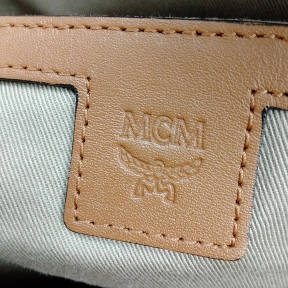 (L4) MCM Backpack Bag Brown PVC main image 4